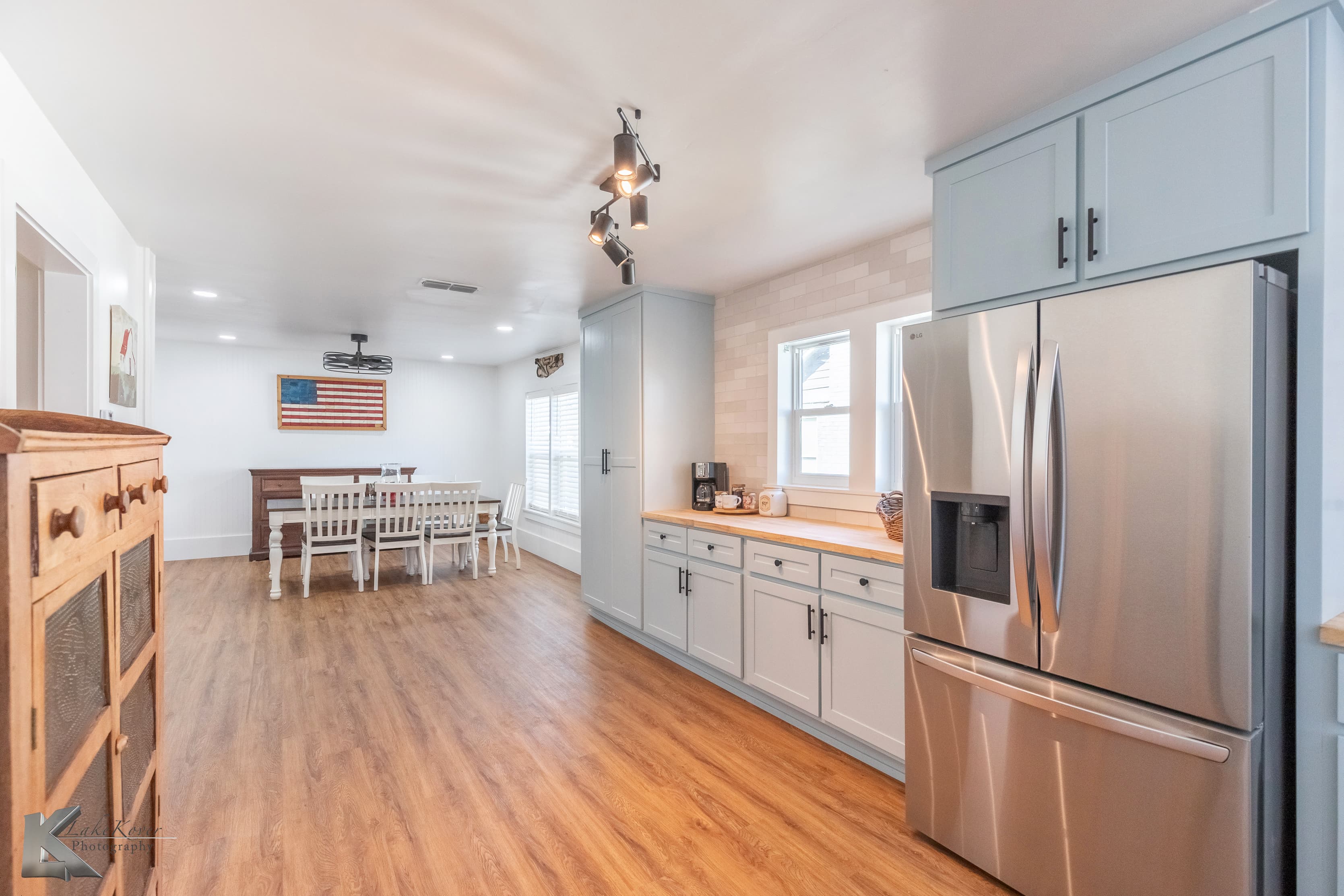 Kirkwood kitchen and dining area